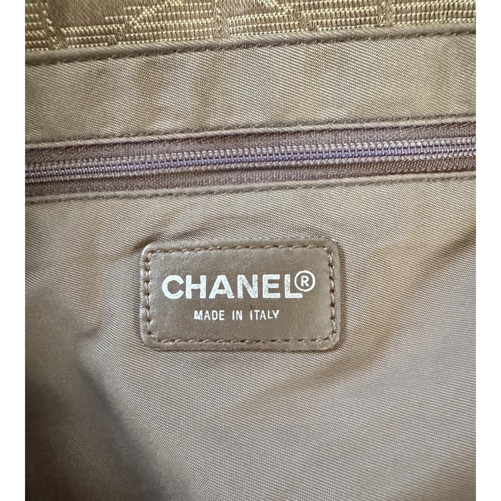 CHANEL Travel Line Olive Nylon Tote - Picture 8 of 10